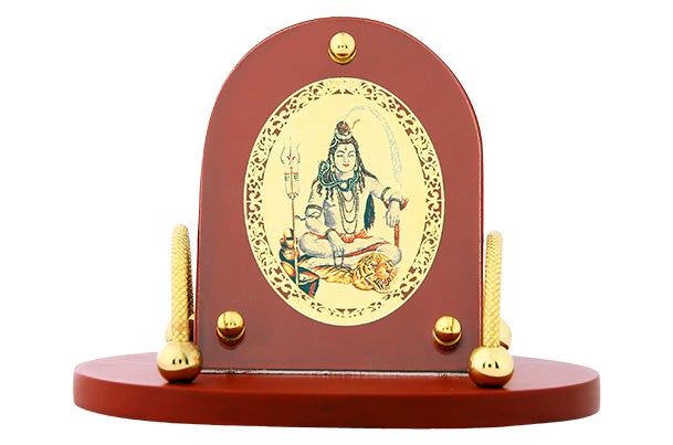 Buy Dashboard Frame - Shiva (Royal MDF) 24k Gold Plated