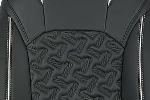 Crystal Cross Silver Finish Sleeve Seat Cover | Fronx