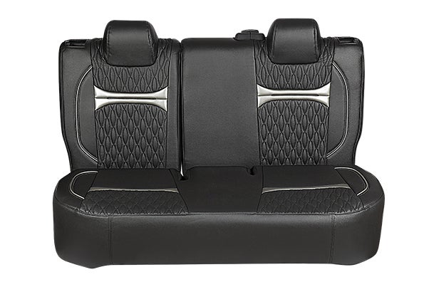 Seat Cover Black Dew Drops Silver Highlight | WagonR (V/Z/Z+)