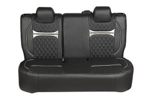 Seat Cover Black Dew Drops Silver Highlight | WagonR (V/Z/Z+)