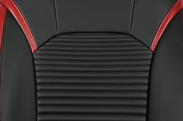 Power Scales Red Finish Sleeve Seat Cover | Fronx