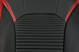 Power Scales Red Finish Sleeve Seat Cover | Fronx