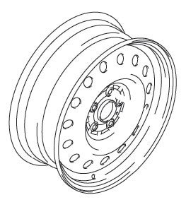 WHEEL COMP(17X6 1/2J) (BLACK)