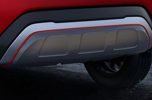Rear Underbody Spoiler - Grey + Red | Fronx