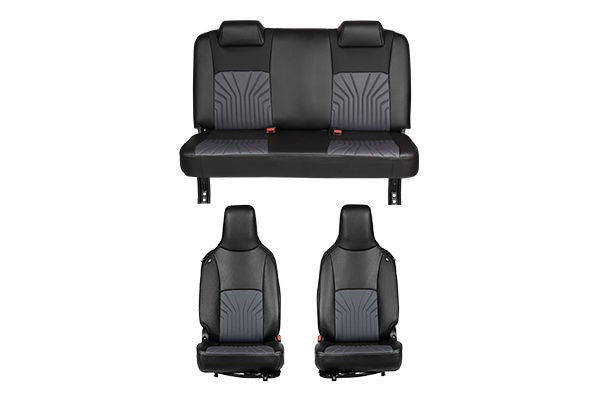 Seat Cover Grey Vector Lining Finish | EECO (6 Seater)