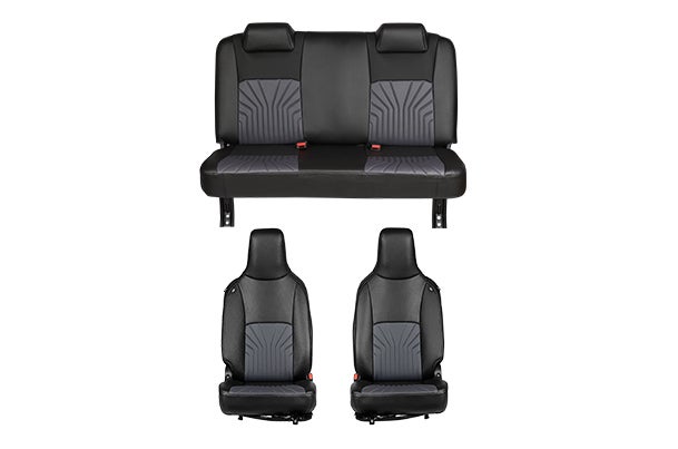 Seat Cover Grey Vector Lining Finish | EECO (6 Seater)