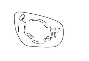GLASS OUT REAR VIEW MIRROR RIGHT HAND SIDE