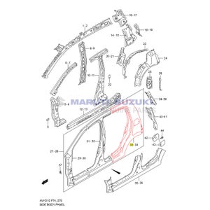 SIDE BODY PANEL (QUARTER PILLAR - RIGHT)