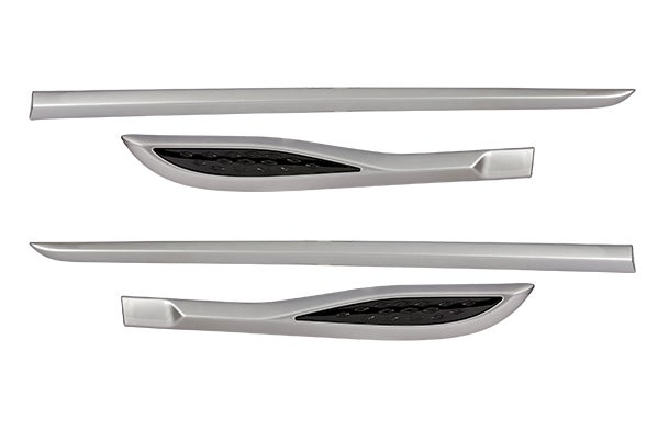 Body Side Moulding (Glistening Grey + Bluish Black Insert) | New Baleno