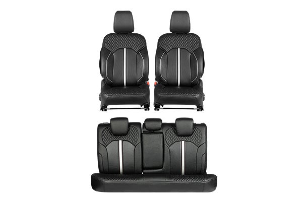 Seat Cover Premium Silver Highlight Finish | Grand Vitara (Sigma Delta Delta+ Variant)