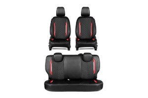 Urban Drift Red Highlight Seat Cover | Brezza ( L-Turbo Variant)