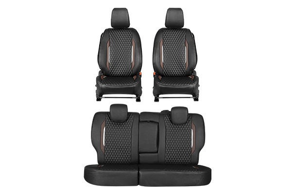 Seat Cover Premium Brown Finish Prism| Brezza (Z+/Z/V Variant)