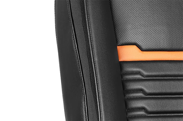 Seat Cover Sunset Orange Grooves Finish | Alto K10