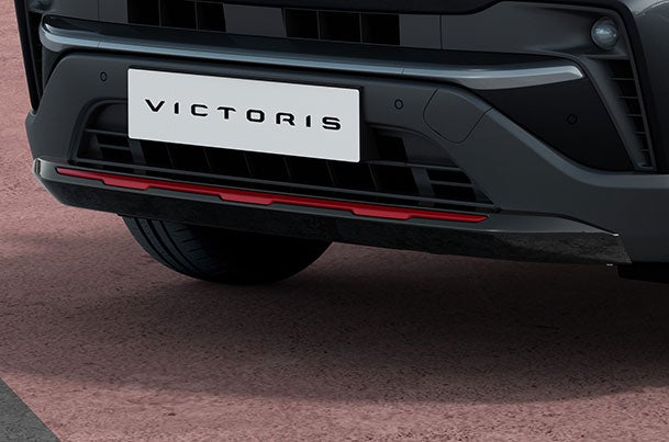 Front Skid Plate - Bluish Black & Sizzling Red | Victoris