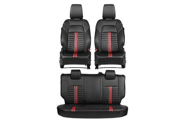 Red Sprint Groove Highlight Seat Cover | New Swift (V/ L Variant)