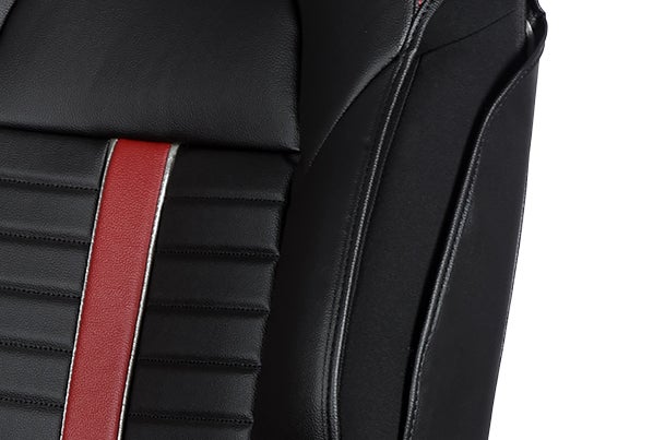 Red Sprint Groove Highlight Seat Cover | New Swift (Z+/ Z Variant)