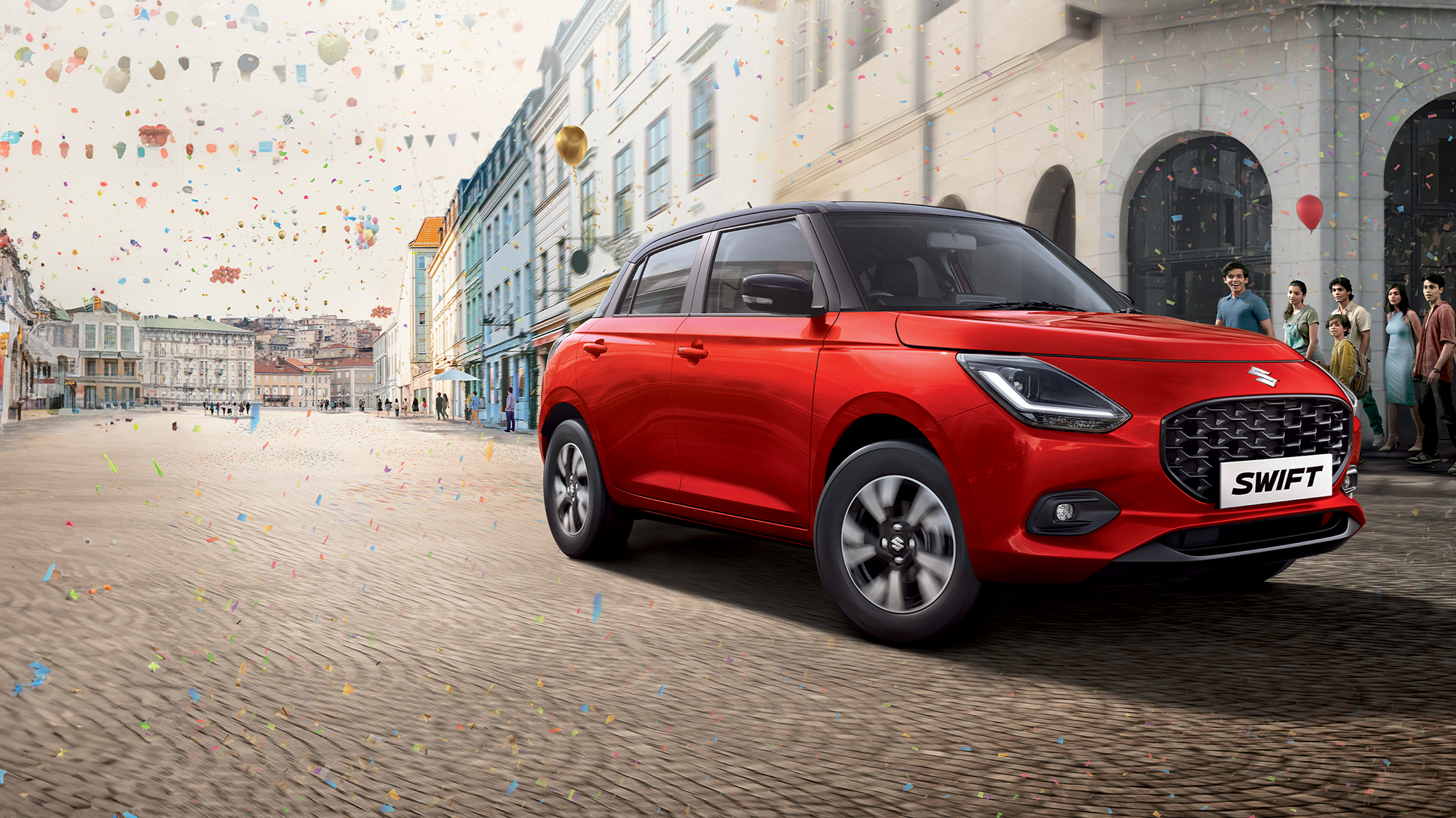 Maruti Suzuki Swift 2026 - Dynamic Front View