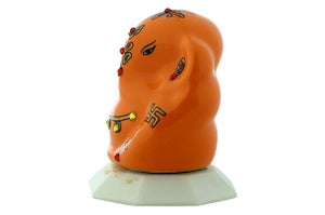 God Idol - Ganesha (Ceramic) | Orange