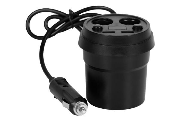 Car Charger - Extension 4 port (Black)
