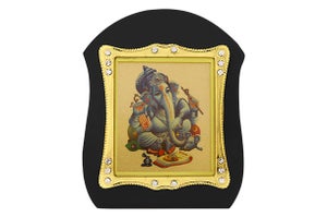 Dashboard Frame - Ganesha (MDF) 24k Gold Plated