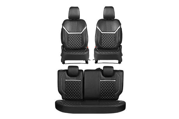 Bold Glamour Silver Highlight Seat Cover | New Swift (Z+/ Z Variant)