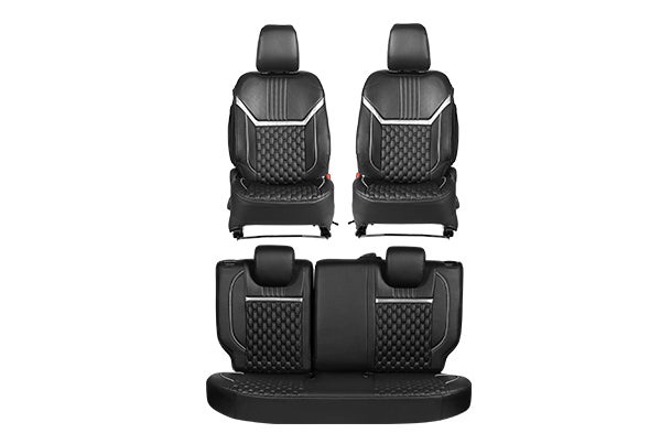 Bold Glamour Silver Highlight Seat Cover | New Swift (Z+/ Z Variant)