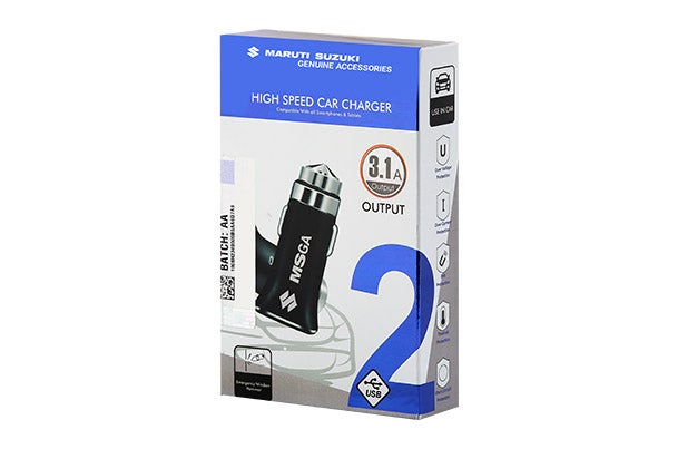 Car Charger - Fast Charging Twin Port (Black)