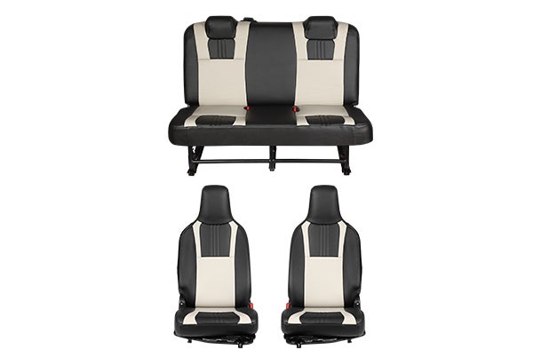 Seat Cover Triad Black Lining Beige Finish | EECO (5 Seater)
