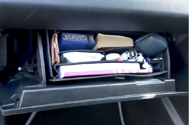 Glove Box Organizer - Premium (Black) | Ciaz