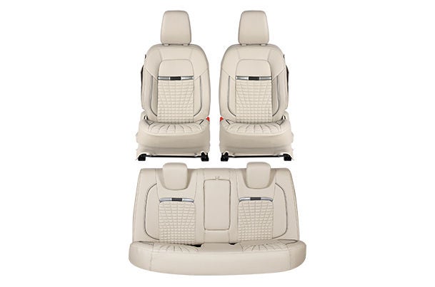 Seat Cover Sun Flare Silver Highlight | New Dzire (Z+/Z/V Variant)