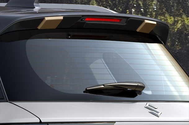 Buy Rear Upper Spoiler Extender - Black + Brown | New Brezza (All