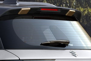 Rear Upper Spoiler Extender - Black + Brown | New Brezza (All Variants)
