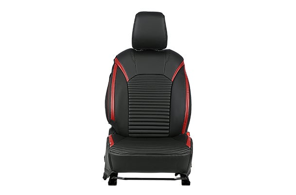 Power Scales Red Finish Sleeve Seat Cover | Fronx