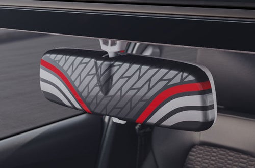 Manual IRVM Cover - Dark Stripes | New Swift (Z+/Z/V)