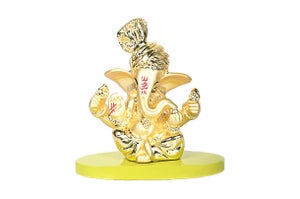 God Idol - Pagdi Ganesha (Golden)
