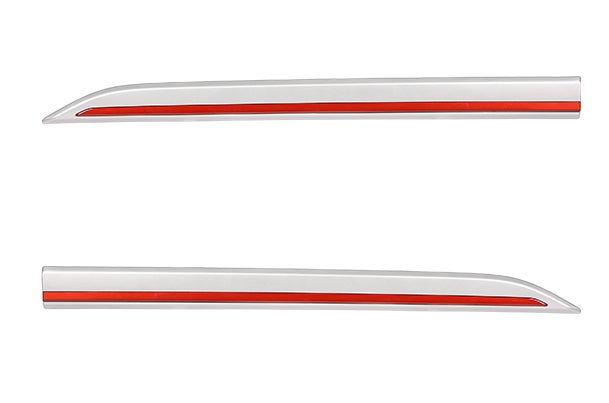 Body Side Moulding - Silver Finish with Red Insert | New Brezza (All Variants)