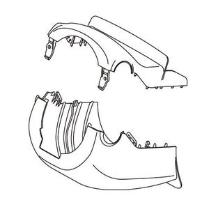 COVER ASSEMBLY STEERING COLUMN (BLACK)