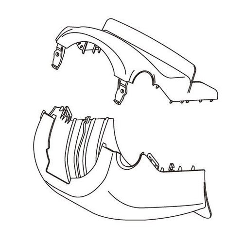 COVER ASSEMBLY STEERING COLUMN (BLACK)