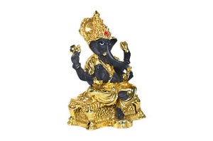 God Idol - Ganesha (Black & Golden)
