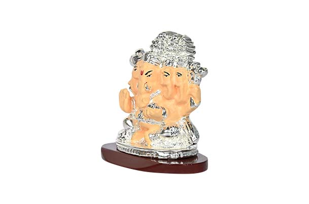 Buy God Idol - Panchmukhi Ganesha (Orange) 990J0M999KQ-350,Maruti