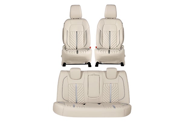 Seat Cover Silver Exuberance Finish | New Dzire (Z+/Z/V Variant)