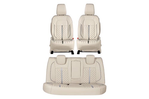 Seat Cover Silver Exuberance Finish | New Dzire (Z+/Z/V Variant)
