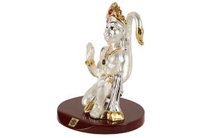 God Idol - Hanuman (Resin) | 24k Silver Plated