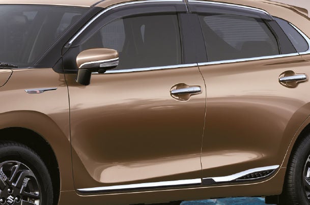 Body Side Moulding (Chrome + Bluish Black Insert) | New Baleno