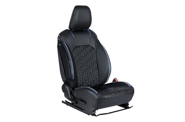 Infinity Weave Blue Highlight Seat Cover | Baleno (Sigma, Delta and Zeta Variants)