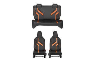Seat Cover Sunset Orange Wave Flow Finish | Alto K10 CNG (L/V/V+)