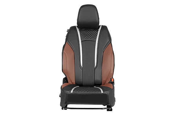 Buy Seat Cover Lightning Cross Silver Finish | e VITARA (Zeta