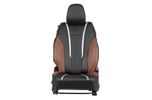Seat Cover Lightning Cross Silver Finish | e VITARA (Zeta, Delta)