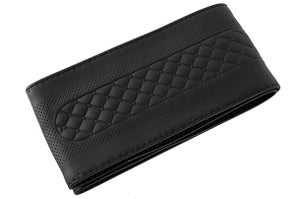 Steering Wheel Cover - Leather Finish (Black Wave)