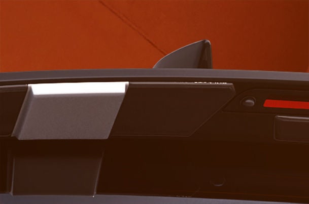 Rear Upper Spoiler Extender - Black + Silver | New Brezza (All Variants)